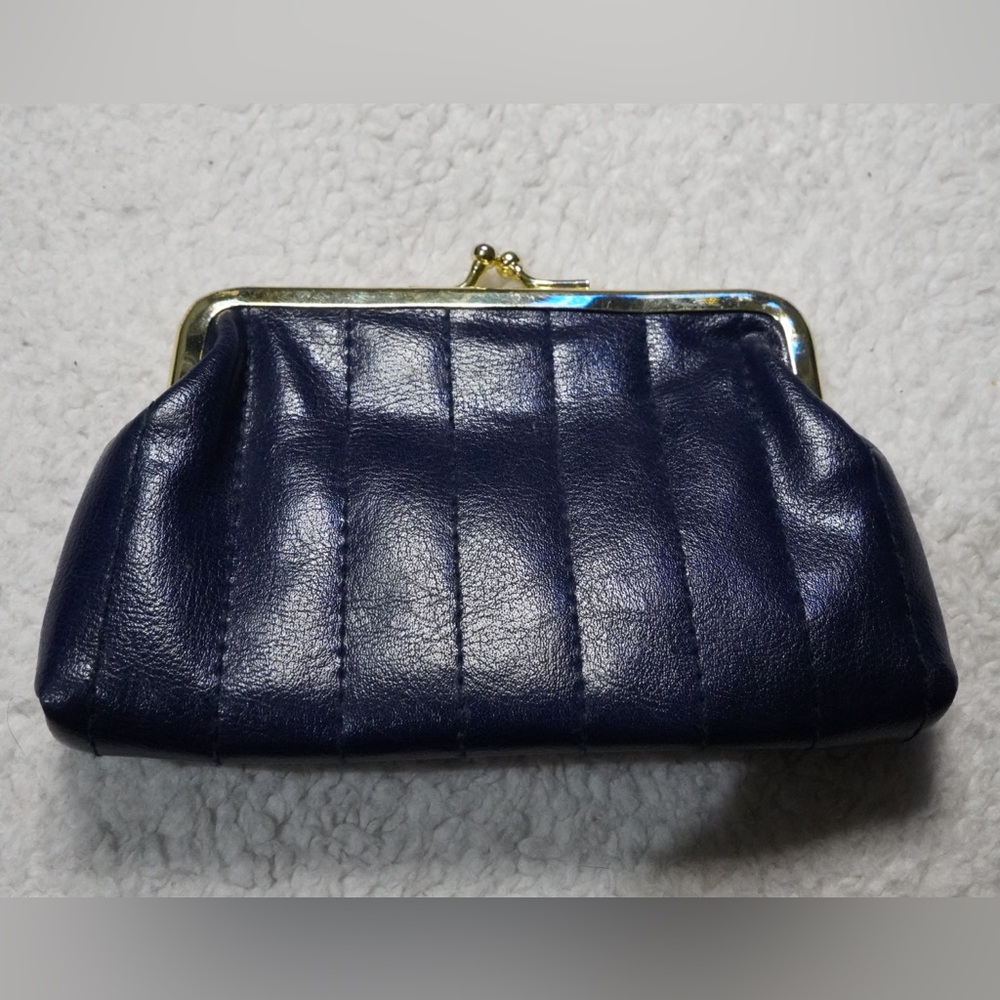 Gold Coast Navy Leather Coin wallet